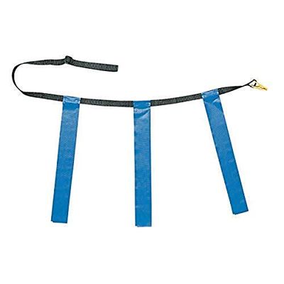 Champion Sports Quick Release Triple Flag Football Set  Small White Belt  25"31"  Blue Flags