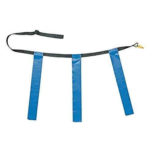 Champion Sports Quick Release Triple Flag Football Set Small White Belt 25"31" Blue Flags