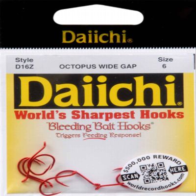 Daiichi D16Z-6 Octopus Hooks