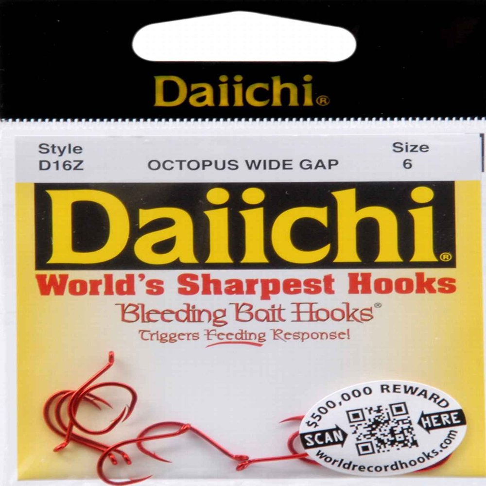 Daiichi D16Z-6 Octopus Hooks