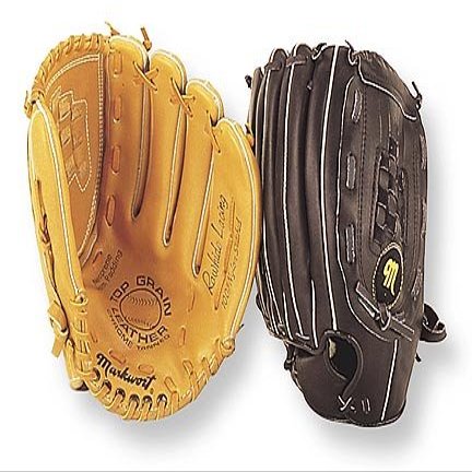 Markwort 13" Tan Double Back Great Fit Softball Glove from (Worn on Right Hand)