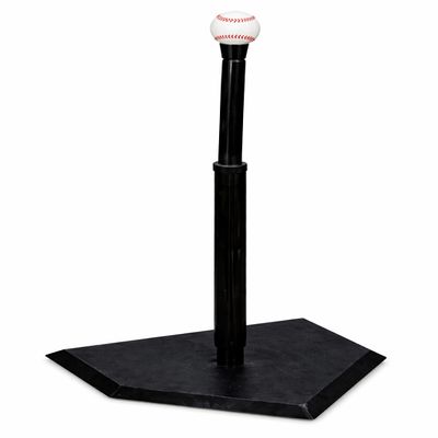 Markwort Batting Tee with Black Home Plate  Adjustable 2236 in, Heavy-Duty