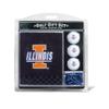 Team Golf NCAA Illinois Fighting Illini Embroidered Golf Towel, 3 Golf Ball, and Golf Tee Set Gift Set Embroidered Golf Towel, 3 Golf Balls, and 14 Golf Tees 2-3/4" Regulation, Tri-Fold Towel 16" x 22" & 100% Cotton view 1