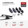 Yakima Custom Landing Pad 1, Fixed Point Tower Mounts for Flush Rail Rooftops, Rack Base Compatible with Infiniti QX4/Nissan Pathfinder, Set of 2 view 3