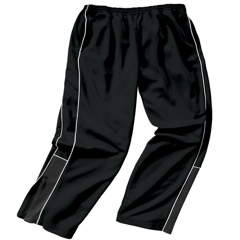Charles River Apparel Boys' Olympian Pant Black/White/Black L