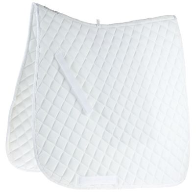 Roma Economy Dressage Saddle Pad, White, Full