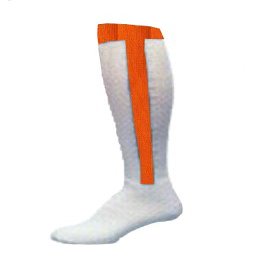 Orange, Stirrup-N-Sock, USA Made Medium tube-sock. 2-n-1