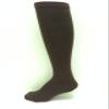 Midweight Solid-Color Tube-sock, Dark Brown, Medium view 1