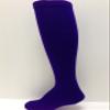 Trenway Textiles Midweight Solid-Color Tube-sock, Purple, Medium view 1