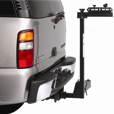 Surco DBR400 Swing Away 4-Bike Rack with Integrated Lock for 2" Receiver Hitches; Black Finish