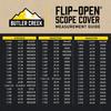Butler Creek 02 Objective Flip Open Scope Cover Green, Size 02 (1.221-Inch, 31mm) view 4