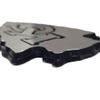 FANMATS 60355 Michigan Wolverines Molded Chrome Plastic Emblem view 2