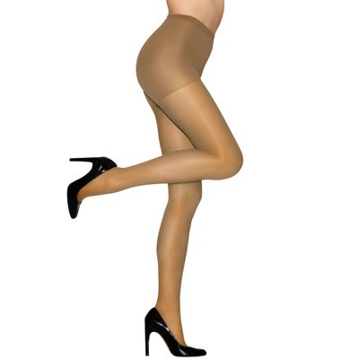 Hanes Alive Control Top Reinforced Toe Sheer Pantyhose for Ultimate Comfort and Support, Little Color, Size A (Pack of 1)