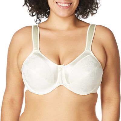 Bali womens Satin Tracings Underwire Df3562 minimizer bras, Vanilla, 42D US
