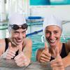 Water Gear Natural Rubber Swim Bubble Cap (White, Small) view 3