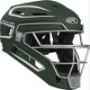 Rawlings | VELO 2.0 Catcher's Helmet | Baseball | Junior (6 1/2" - 7") | Dark Green/White view 3
