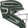 Rawlings | VELO 2.0 Catcher's Helmet | Baseball | Junior (6 1/2" - 7") | Dark Green/White view 4
