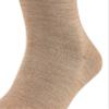FALKE Men's Airport Socks, Light, Merino Wool Cotton, Crew Length, Classic Formal Socks, Trendy Work Clothing, Brown (Nutmeg Mel 5410), 8-9, 1 Pair view 3