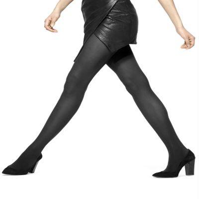 Hue Women's Opaque Control Top Tight, Black , 3