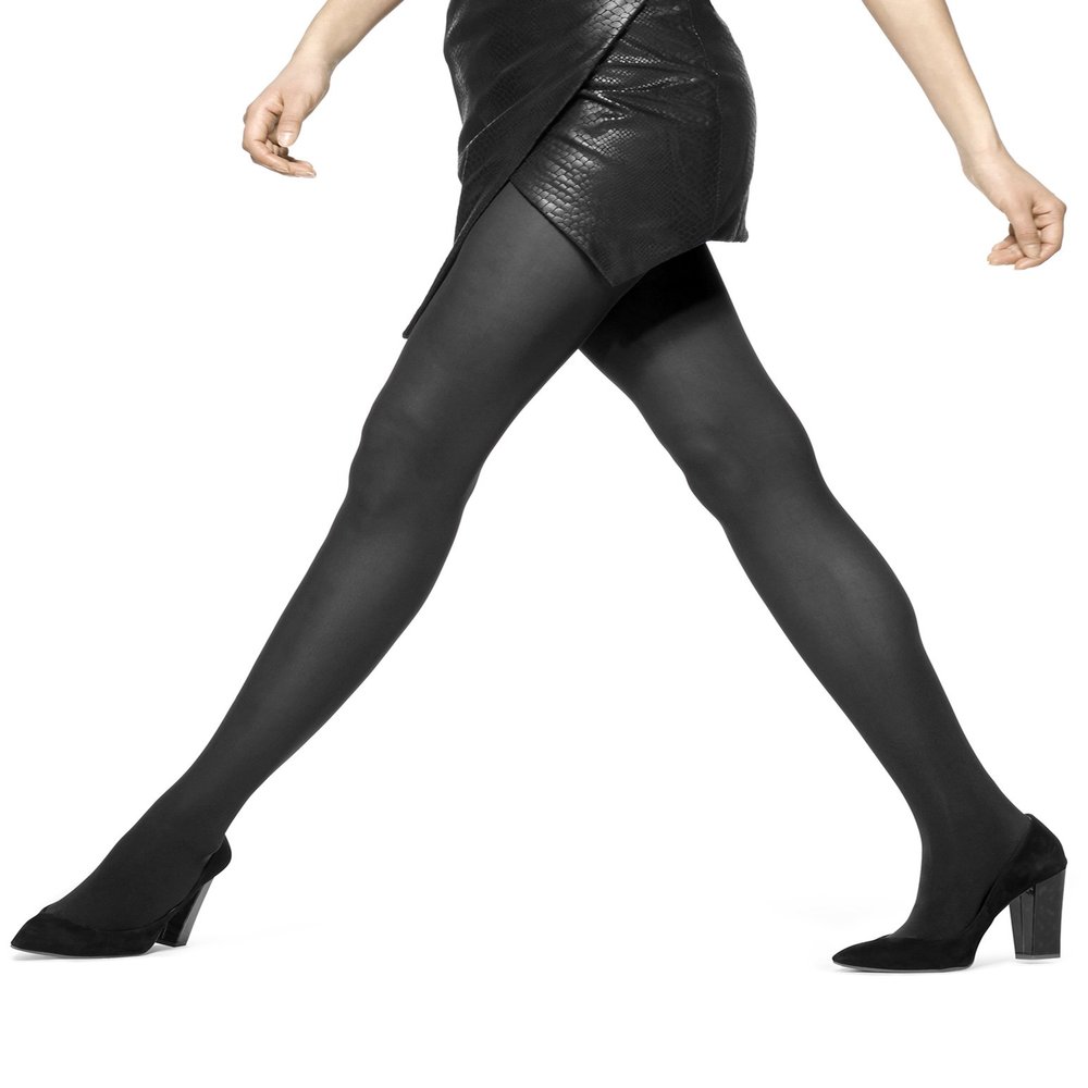 Hue Women's Opaque Control Top Tight, Black , 3