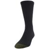 GOLDTOE Men's 656s Crew Athletic Socks, Multipairs, Black (6-Pairs), Large view 3