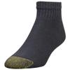 GOLDTOE Men's 656P Cotton Ankle Athletic Socks, Multipairs, Black (6-Pairs), Large view 3