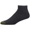 GOLDTOE Men's 656P Cotton Ankle Athletic Socks, Multipairs, Black (6-Pairs), Large view 4