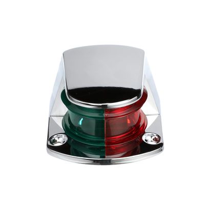 SEACHOICE Bow Light, Marine Navigation, Chrome Bi-Color, 2.75 In.