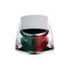 SEACHOICE Bow Light, Marine Navigation, Chrome Bi-Color, 2.75 In. view 1