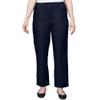 Alfred Dunner Women's Solid Medium Pant Size 10 Navy view 1