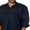 Dickies Mens Long-Sleeve Work Utility Button Down Shirts, Dark Navy, Medium US view 3