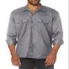 Dickies Men's Long Sleeve Work Shirt, Silver, Small view 1