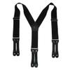 Welch, WK-7846Y-LEF-BLK, Button on Y-Back Work Suspenders for Men and Women, 2 Inch Wide Elastic for Suit, Underclothing, Jeans, Pants, and Trousers, Black, Size Medium view 1