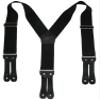 Welch, WK-7846Y-LEF-BLK, Button on Y-Back Work Suspenders for Men and Women, 2 Inch Wide Elastic for Suit, Underclothing, Jeans, Pants, and Trousers, Black, Size Medium view 2