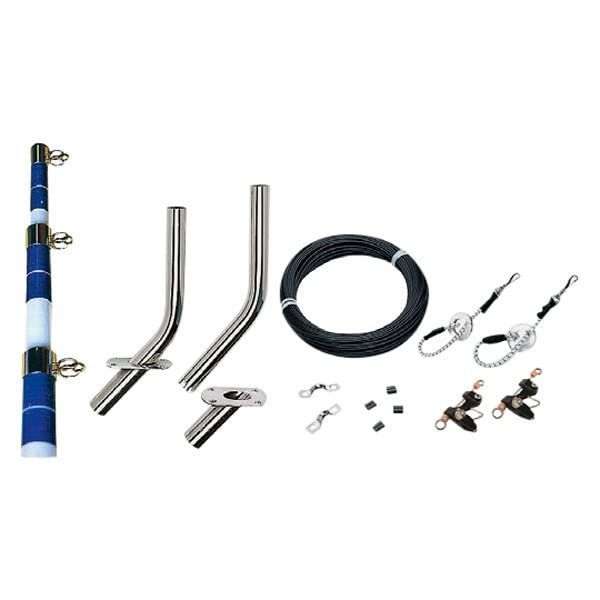 SEACHOICE Outrigger KIT 15' White and Blue, Complete