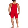 ASICS Men's Feud Wrestling Singlets, Red/Black, XXX-Small view 2