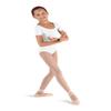 Bloch Dance Girls Ballet Short Sleeve Leotard, White, 8-10 view 1