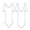 Bloch Dance Girls Ballet Short Sleeve Leotard, White, 6X-7 view 3