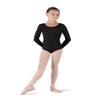 Bloch Dance Girls Petit Classic Long Sleeve Leotard, Black, Size 14 view 1