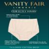 Vanity Fair Women's Perfectly Yours High Waisted Brief Panties, Cotton-Star White, 12 view 4