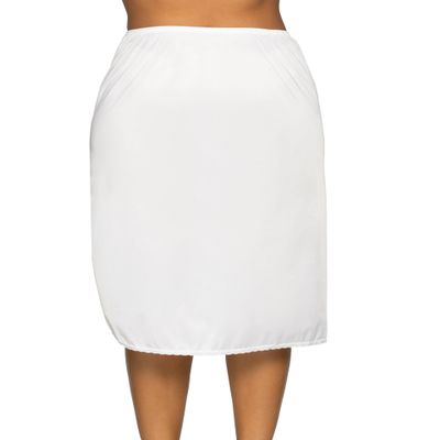 Vanity Fair Womens Anti-static Nylon For Under Dresses Half Slip, 28" Length - White, 3X-Large US