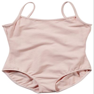 Bloch Dance Girls Plie Camisole Leotard, Light Pink, 6X-7