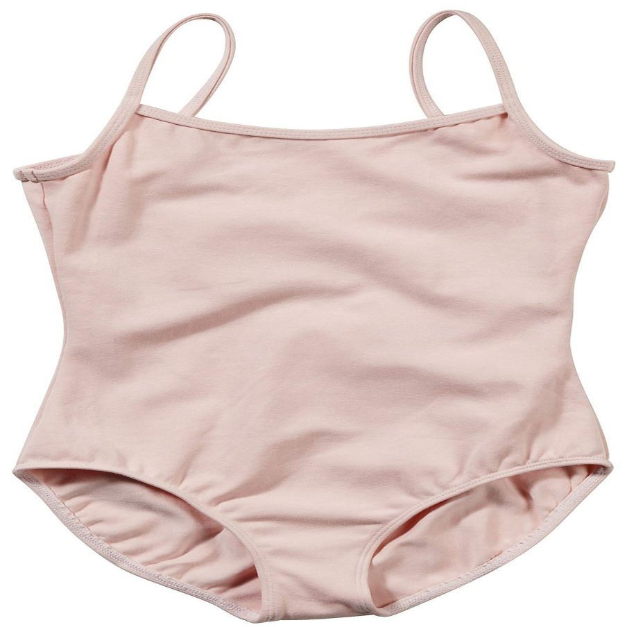 Bloch Dance Girls Plie Camisole Leotard, Light Pink, 6X-7
