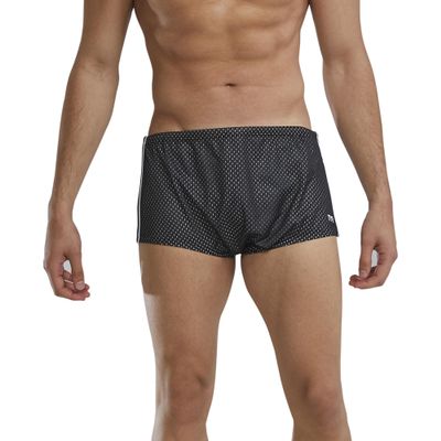 TYR Men's Poly Mesh Trainer Swim Suit (Black, 38)