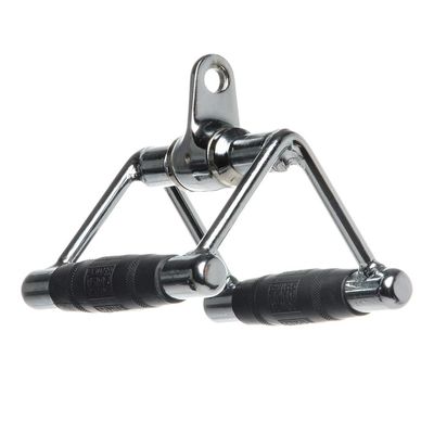 Power Systems Premium Revolving Low Pulley Bar Accessory for Cable Machine Systems, Chrome (61972)
