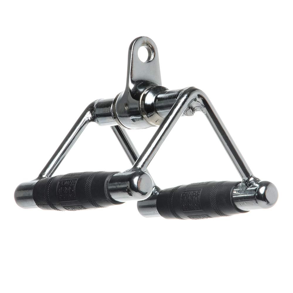 Power Systems Premium Revolving Low Pulley Bar Accessory for Cable Machine Systems, Chrome (61972)