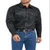 WranglermensCowboy Cut Western Long Sleeve Snap Work Shirt Firm Finish Black view 1
