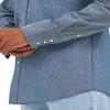 WranglermensCowboy Cut Western Long Sleeve Snap Work Shirt Firm Finish Chambray Blue view 4