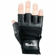 Markwort Leather Weight Lifting Gloves (Black) from 1 Pair