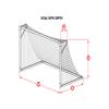 Kwik Goal 3mm Twisted Net (Red, 8-Feet X 24-Feet W X 3-Feet D X 8-Feet B) view 4